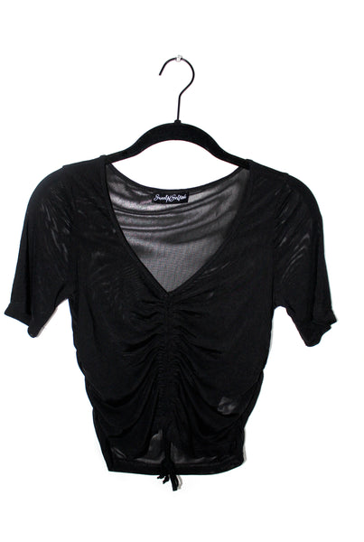 Black Mesh Top
