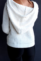 Cream Knit Hoodie