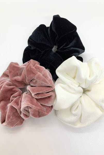 Cream Trio Scrunchies