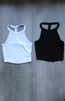 Halter Neck Racerback Crop Top