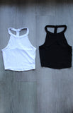 Halter Neck Racerback Crop Top