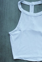 Halter Neck Racerback Crop Top