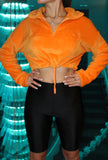 Orange Soft Fleece Sweater