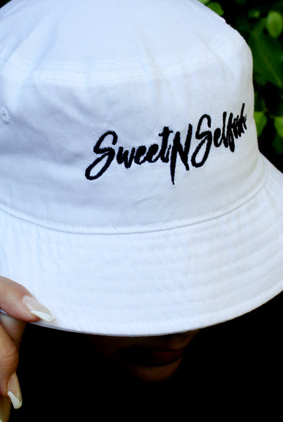 SweetnSelfish Bucket Hat White SweetNSelfish